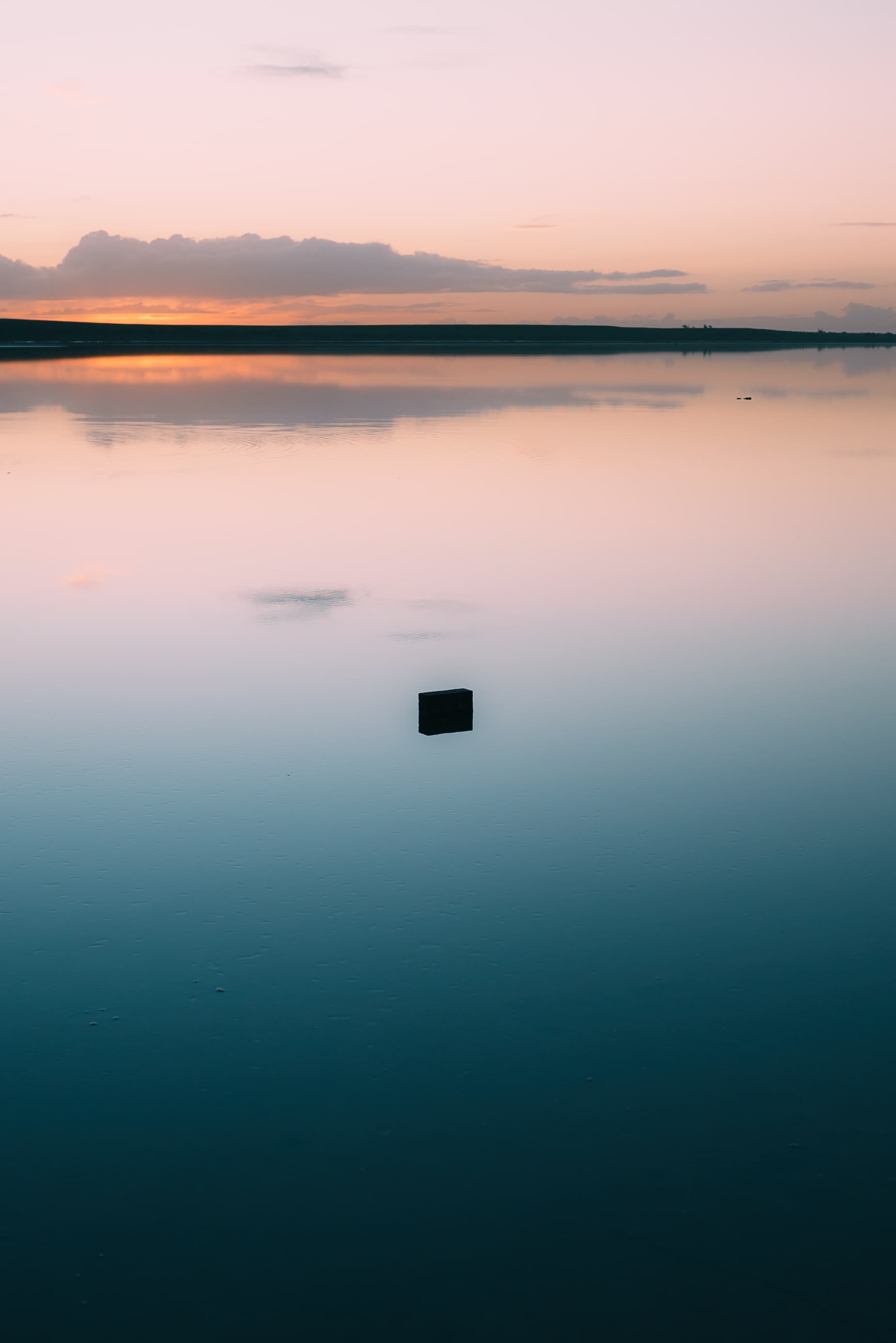 Lake tyrrell and sunset